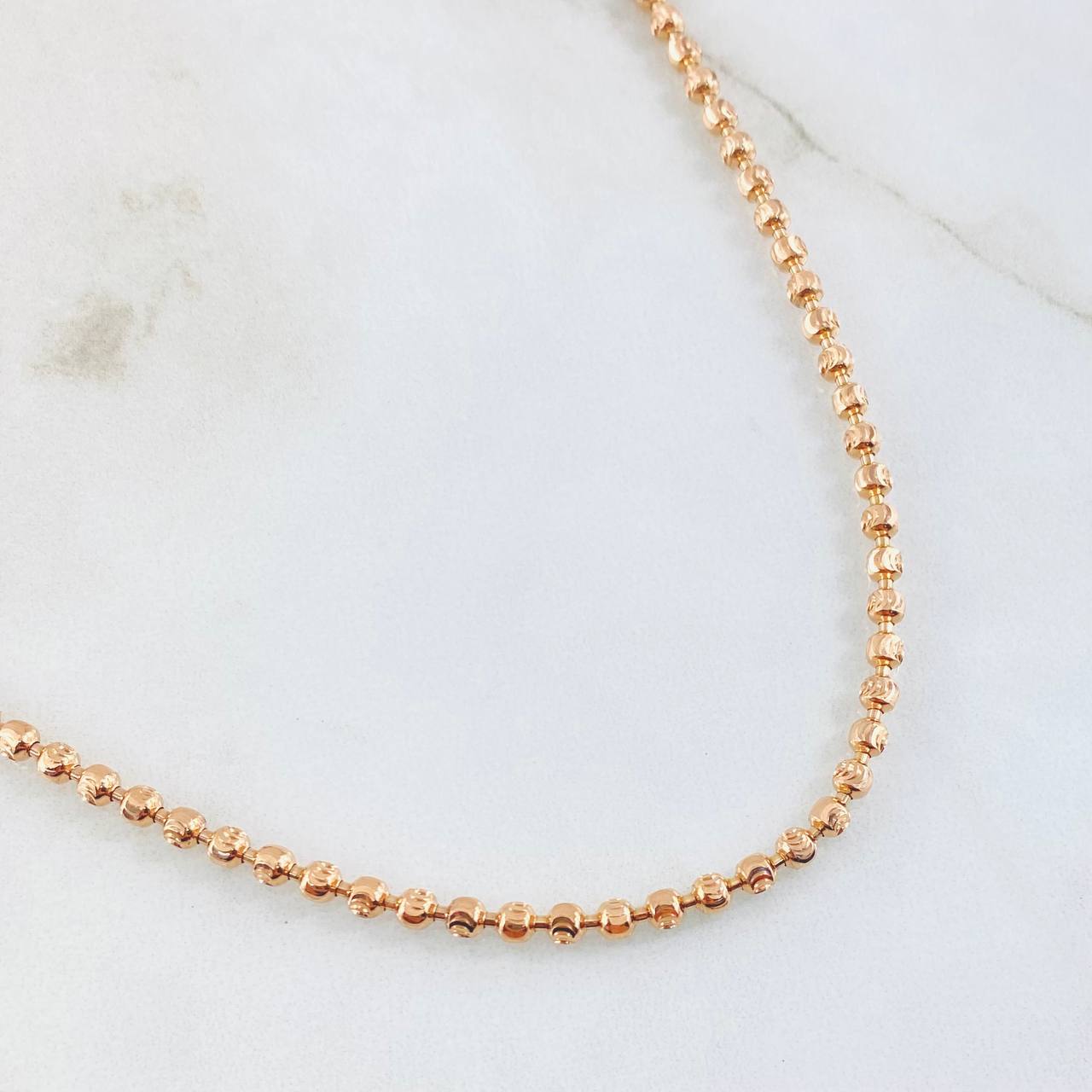 Military Crescent Chain 15.4gr / 19.8in / 18K Gold