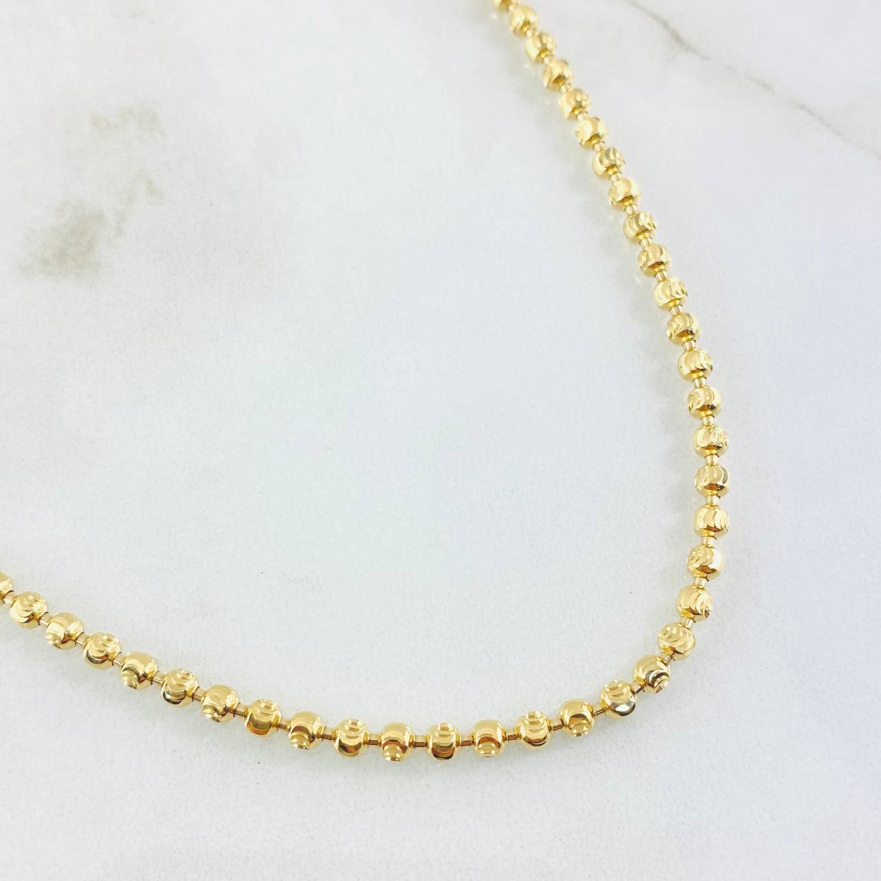 Military Crescent Chain 16.1gr / 19.8in / 18K Gold ©