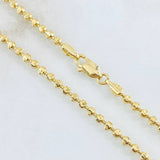 Military Crescent Chain 16.1gr / 19.8in / 18K Gold ©
