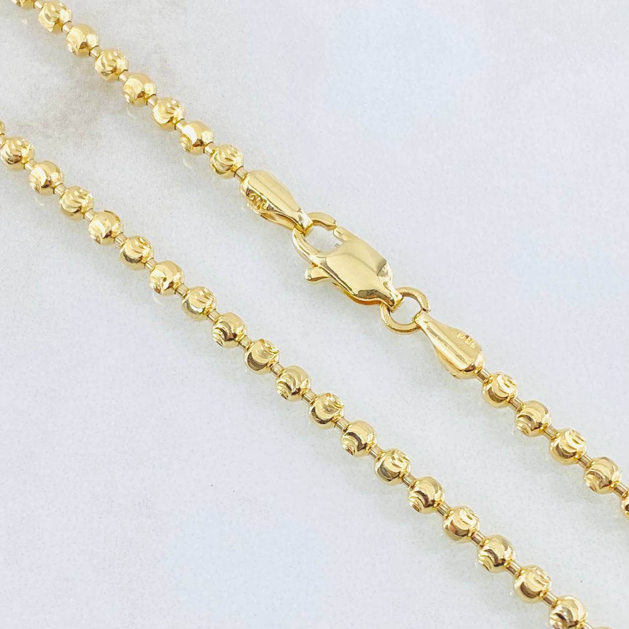 Cadena Militar Media Luna Diamantada 14.25 g / 20 in / 2.8 mm Oro Amarillo 18K