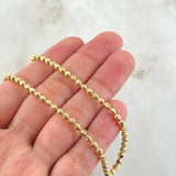 Cadena Militar Media Luna 21gr / 25 1/2 in / Oro Amarillo Nac.Esp. 18K