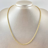 Cadena Militar Media Luna 15.65gr / 19 3/4 in / Oro Amarillo Nac.Esp. 18K