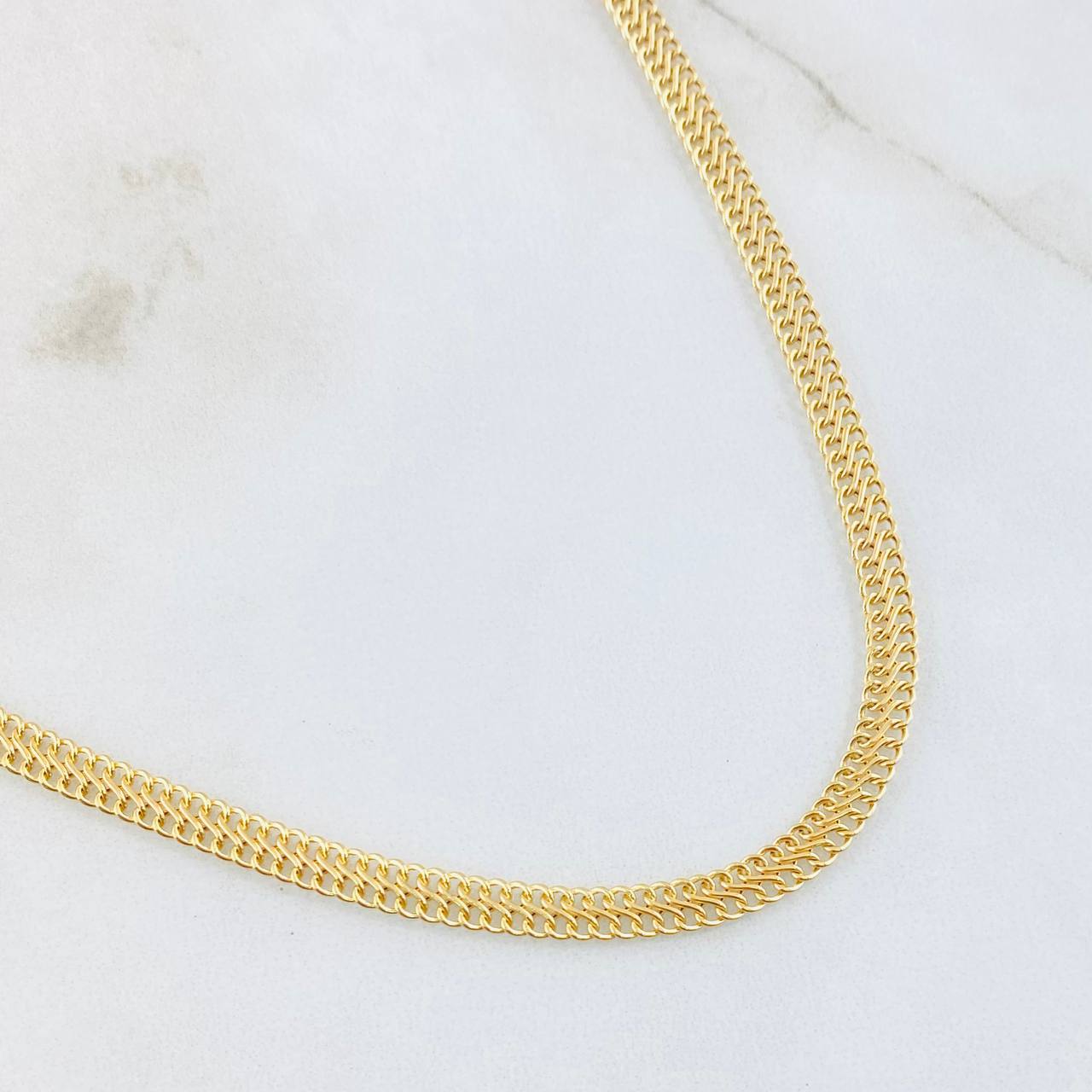 Cadena Sedusa 4.65g / 50cm / 3.9mm Oro Amarillo 18K