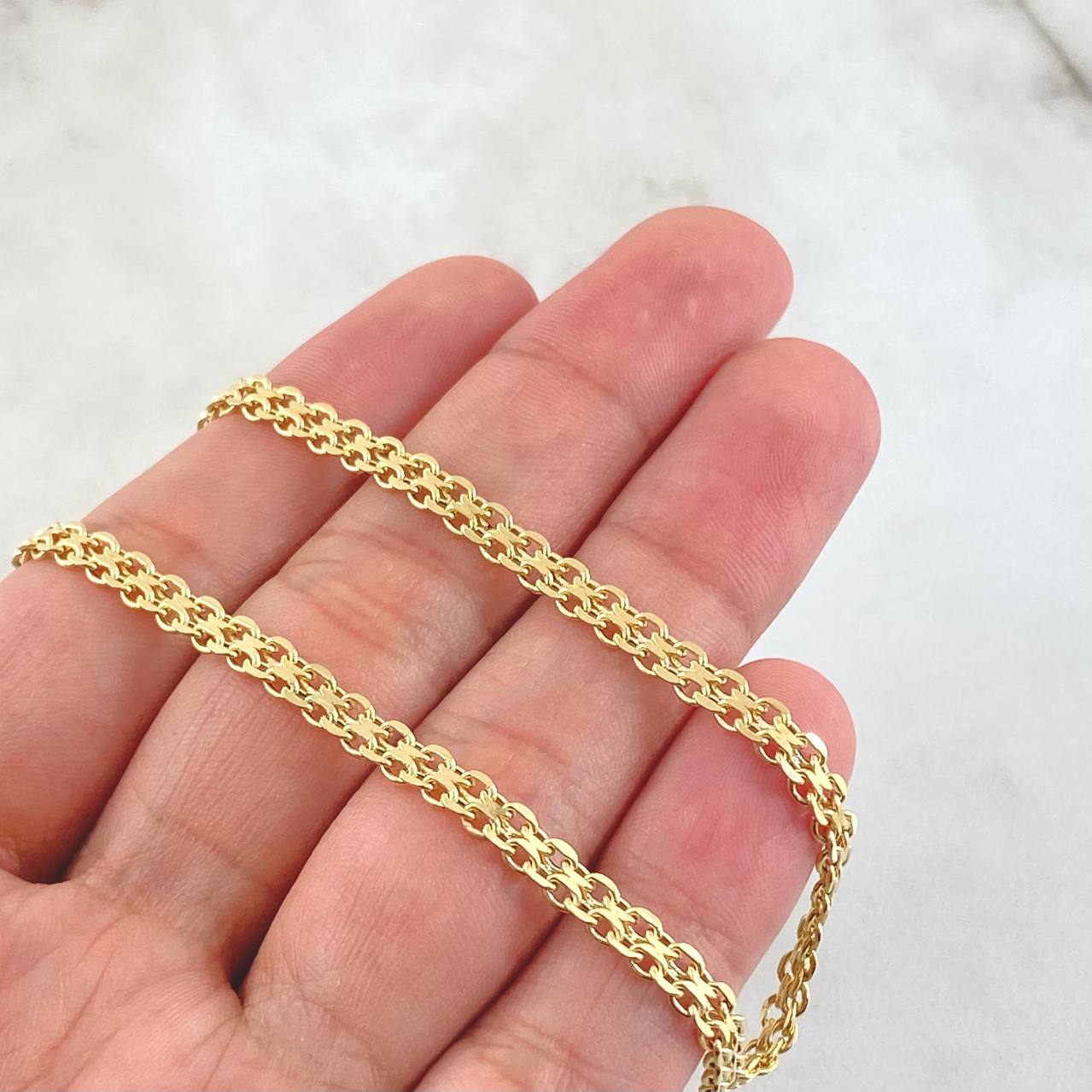 Bismark Chain 7.7gr / 23.5in / 18K Gold +1