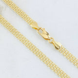 Cadena China 6.45gr / 19 3/4 in / 4.3mm Oro Amarillo +1 18K ©