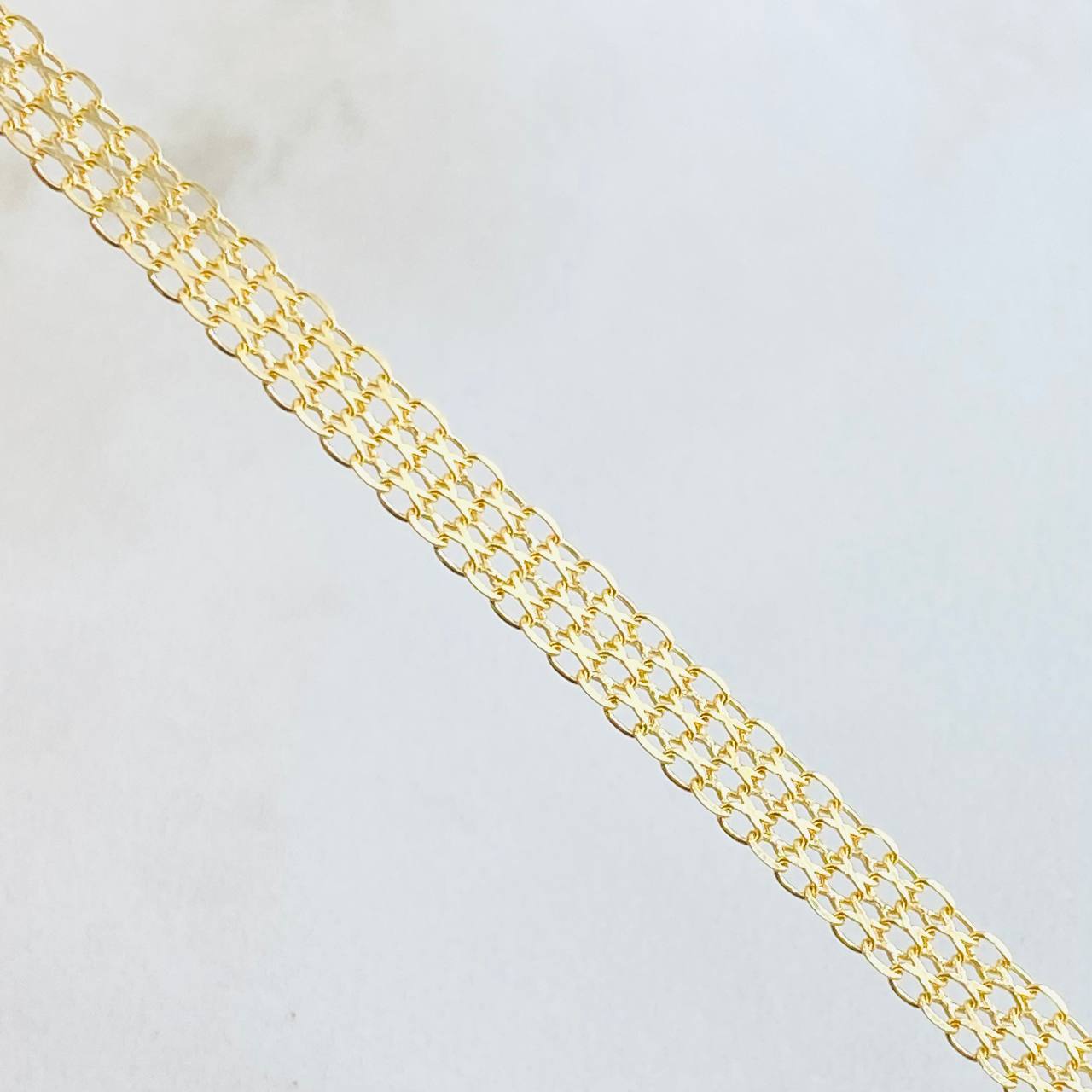 Cadena China 6.45gr / 19 3/4 in / 4.3mm Oro Amarillo +1 18K ©