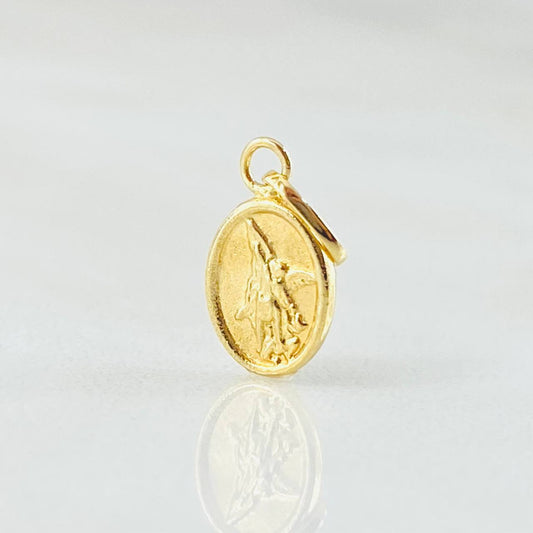 Dije San Miguel De Arcangel 0.25gr / 1/2 in / Oro Amarillo 18K *