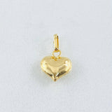 Pendant Heart Stamped 0.25gr / 1/2 in / 18K Gold