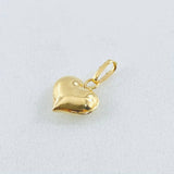 Pendant Heart Stamped 0.3gr / 1/2 in / 18K Gold ©