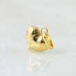 Pendant Heart Stamped 0.25gr / 1/2 in / 18K Gold