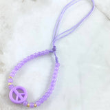 Llavero Lila Amor Y Paz 0.35gr / 3mm Bolas Diamantadas 4 Und Oro Amarillo 18K (A.C)