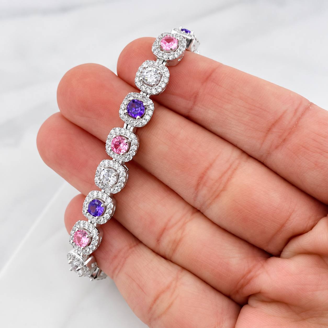 Tennis Bracelet 19.7g / 7 in / 7.59mm Silver 925