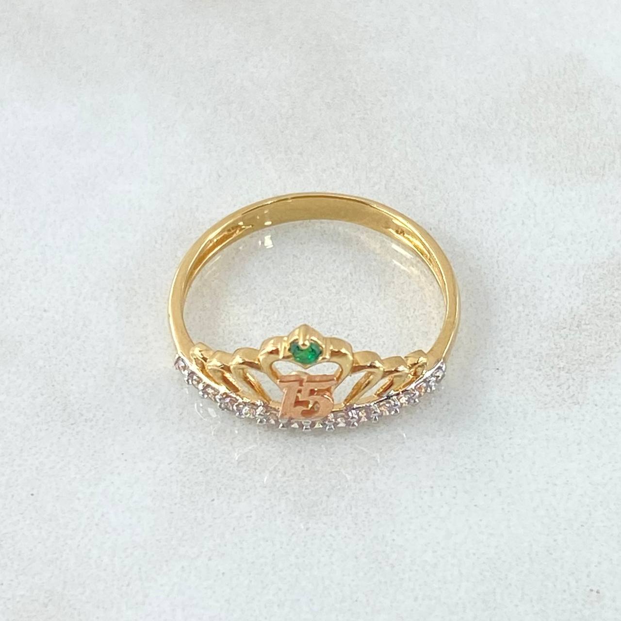 Crown Ring 15s 2.05gr / Size 6 3/4 / 18K Gold ©