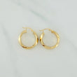 Karu Hoop Earrings 4.25 g / 1 in Yellow Gold 18K