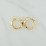 Karu Hoop Earrings 4.25 g / 1 in Yellow Gold 18K