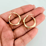 Karu Hoop Earrings 4.25 g / 1 in Yellow Gold 18K