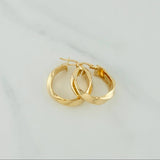 Karu Hoop Earrings 4.25 g / 1 in Yellow Gold 18K