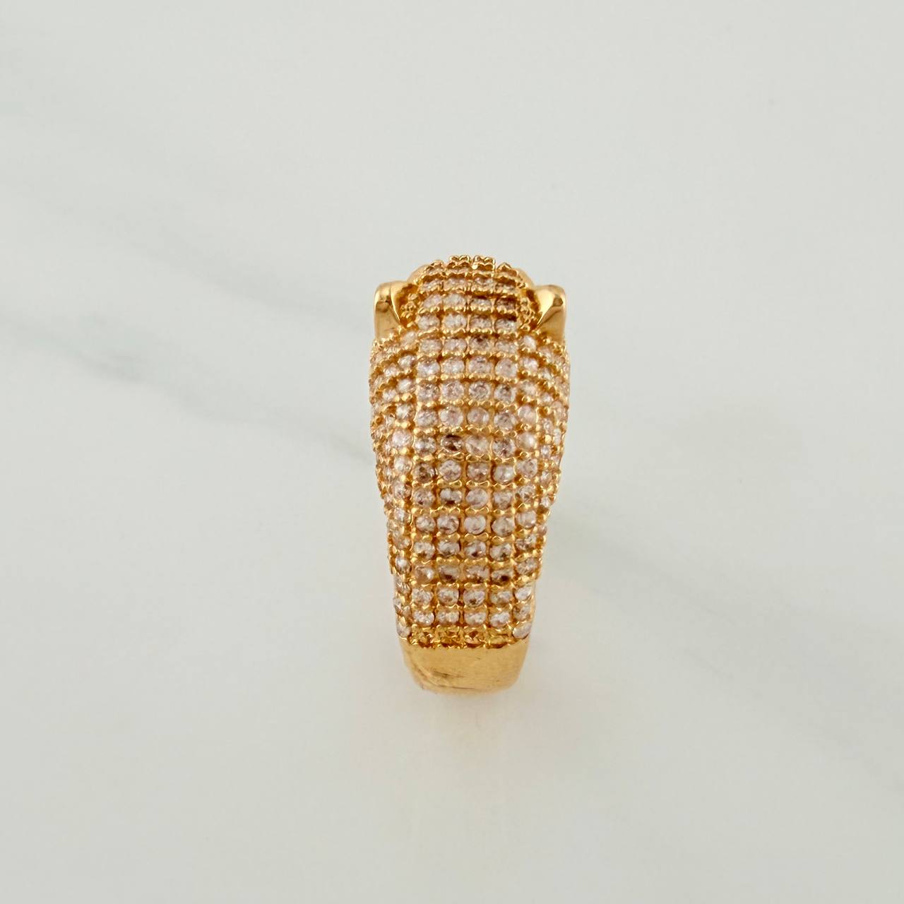 Anillo Pantera 4.4 g / T6 3/4 Oro Amarillo 18K