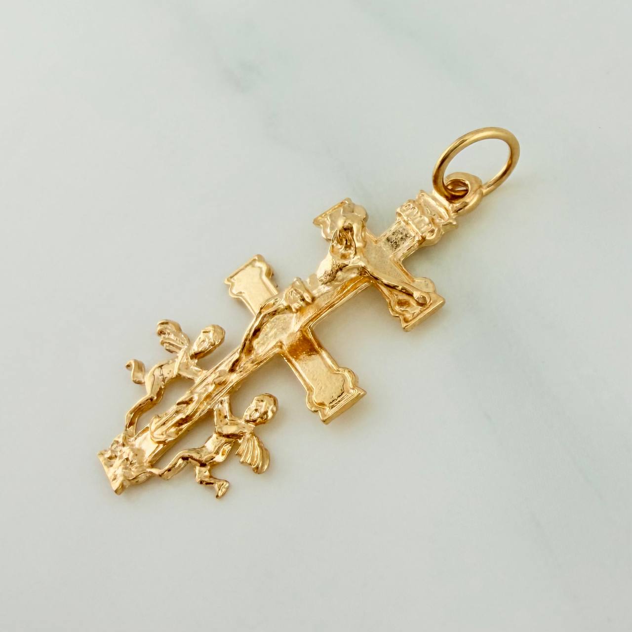 Dije Cruz De Caravaca 1.75 g / 1 1/4 in Oro Amarillo 18K