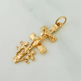 Dije Cruz De Caravaca 1.75 g / 1 1/4 in Oro Amarillo 18K