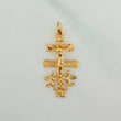 Dije Cruz De Caravaca 1.75 g / 1 1/4 in Oro Amarillo 18K