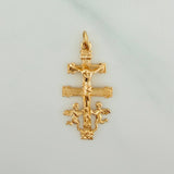 Dije Cruz De Caravaca 1.75 g / 1 1/4 in Oro Amarillo 18K