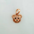 Dije Rostro Oso 1.3 g / 1/2 in Oro Rosa 18K