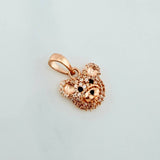 Dije Rostro Oso 1.3 g / 1/2 in Oro Rosa 18K