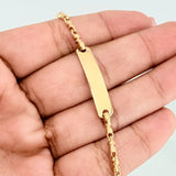 Pulso Rustico Placa 6.6 g / 6 1/4 in / 2.37 mm Oro Amarillo 18K