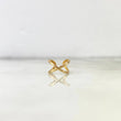 Piercing Earcuff Simulator 0.65gr / 1cm / Curved Infinity Yellow Gold (Jewel) ©