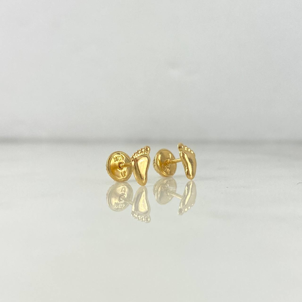 Stud Earrings Pie 0.55gr / 0.7cm / Yellow Gold