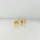 Stud Earrings Pie 0.55gr / 0.7cm / Yellow Gold