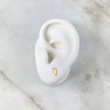 Stud Earrings Pie 0.55gr / 0.7cm / Yellow Gold