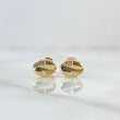 Topos Grano De Café 0.75gr / 8mm Diamantado Oro Amarillo 18K *