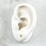 Topos Grano De Café 0.5gr / 5mm Diamantado Oro Amarillo 18K *