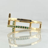 Double Cross Ring 2.75gr / Size 6 1/2 / 18K Gold