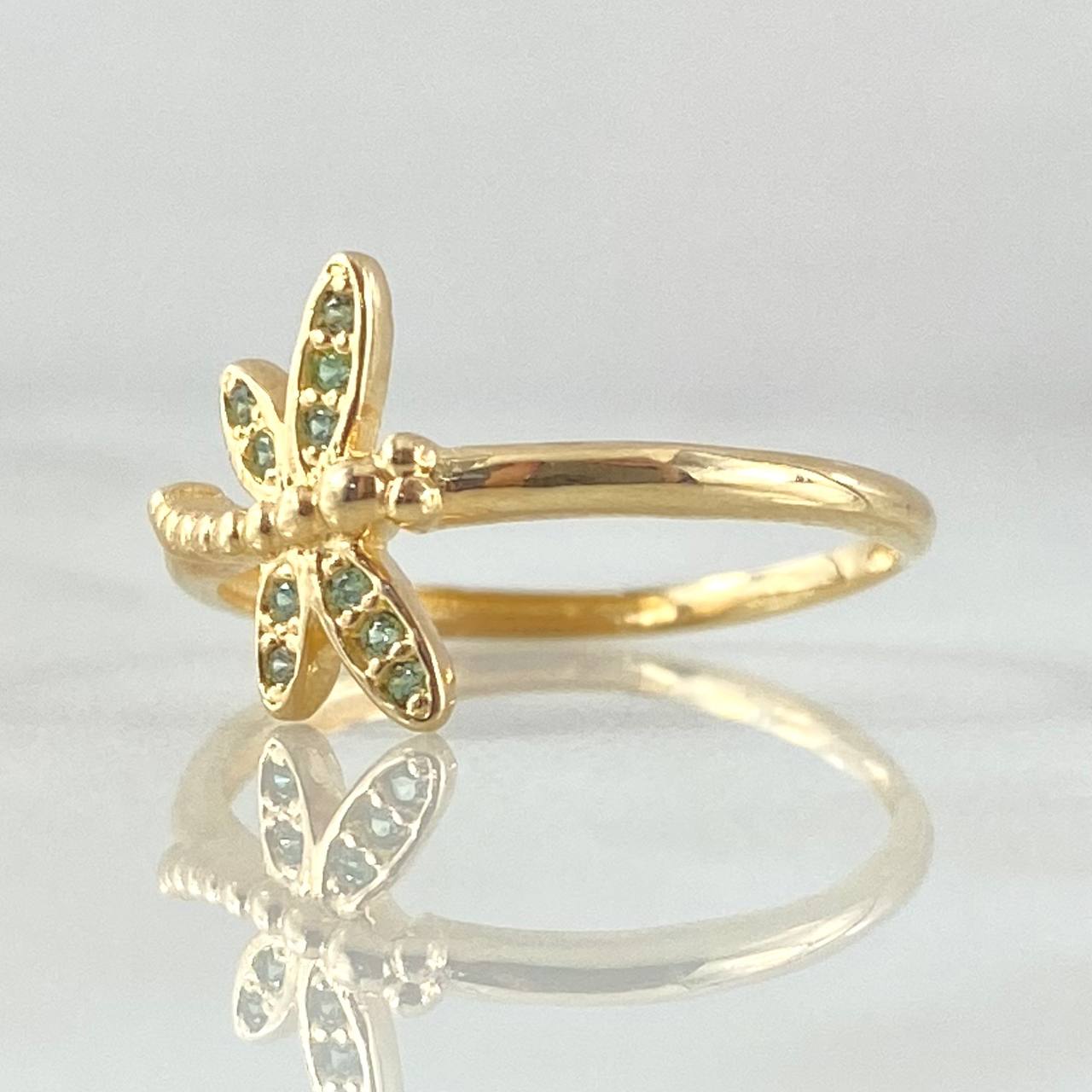 Anillo Libelula 1.55gr / T6 / Oro 18K