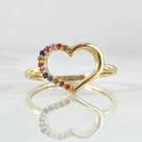 Heart Silhouette Ring 1.4gr / Size 6 1/4 / 18K Gold