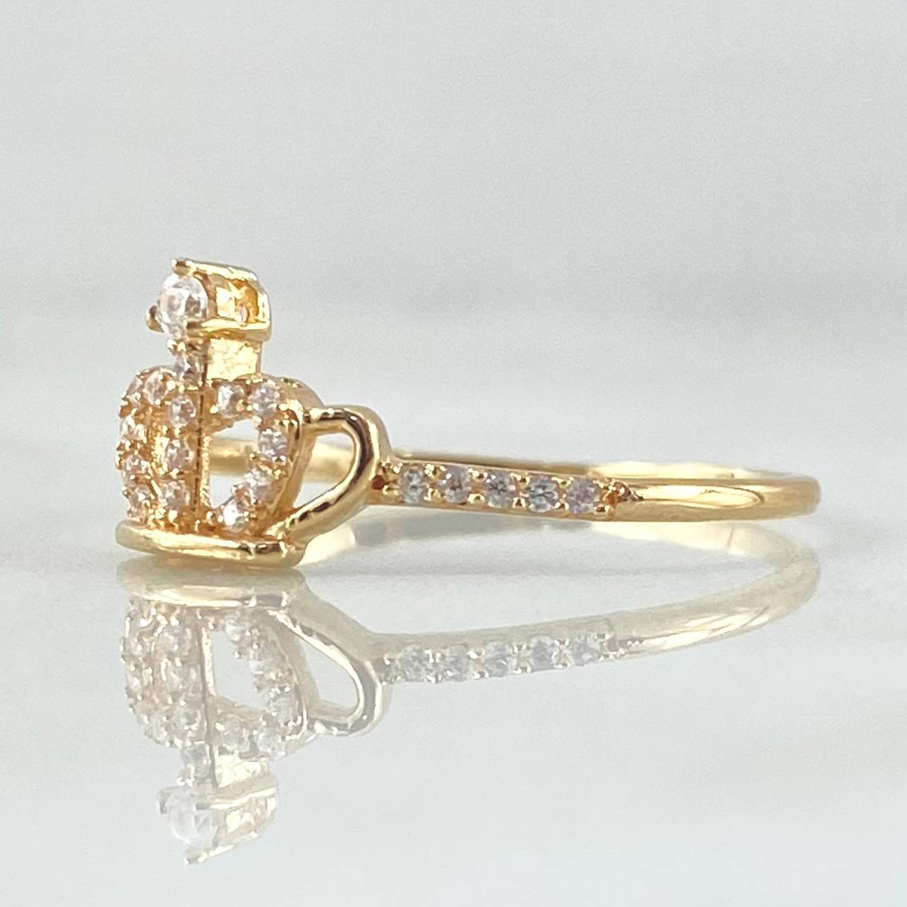 Byzantine Crown Ring 1.5gr / Size 7 1/2 / 18K Gold