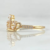 Byzantine Crown Ring 1.5gr / Size 7 1/2 / 18K Gold