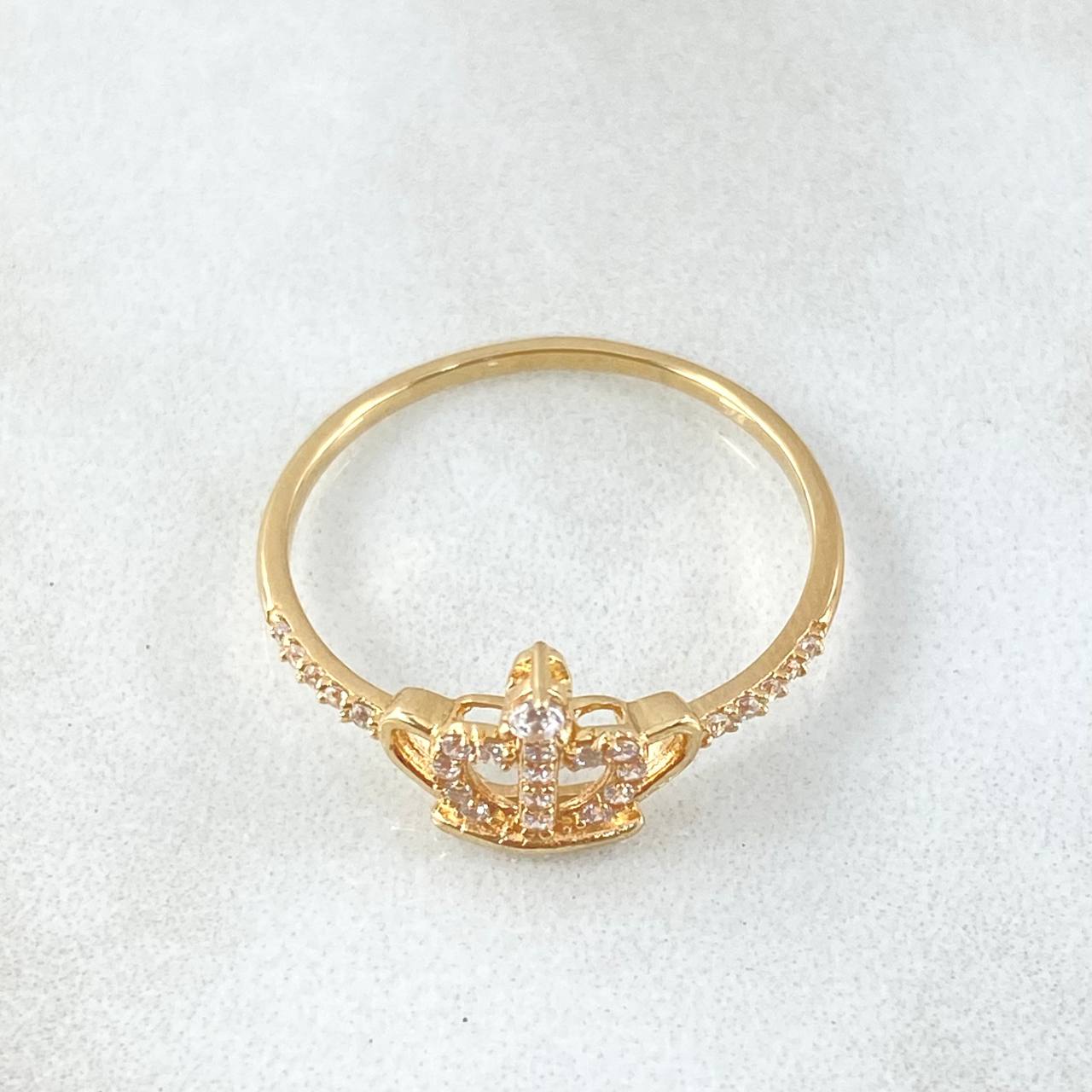 Byzantine Crown Ring 1.5gr / Size 7 1/2 / 18K Gold