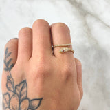 Snake Ring 2.1gr / Size 6 3/4 / 18K Gold