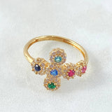 Tupida Cross Ring 2.4gr / Size 6 / 18K Gold