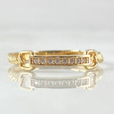 Braided Belt Ring 1.15gr / Size 6 3/4 / 18K Gold