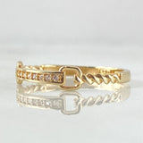Anillo Cinturon Trenzado 1.2gr / T5 1/2 / Oro 18K