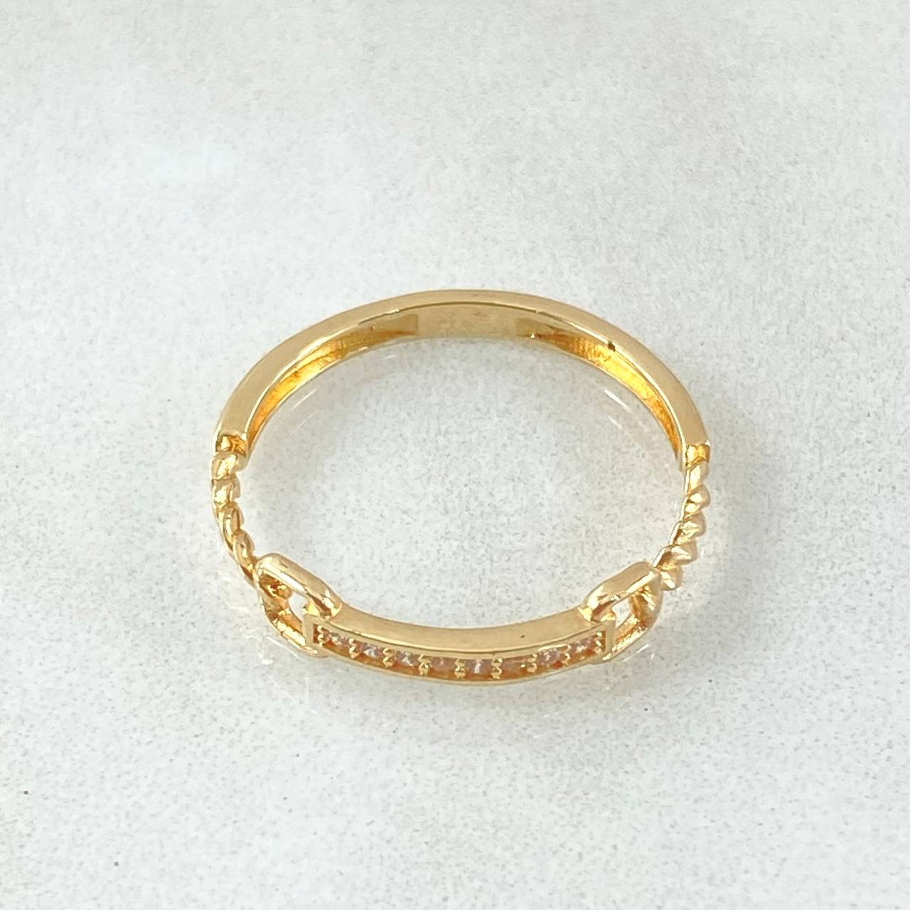 Braided Belt Ring 1.15gr / Size 6 3/4 / 18K Gold