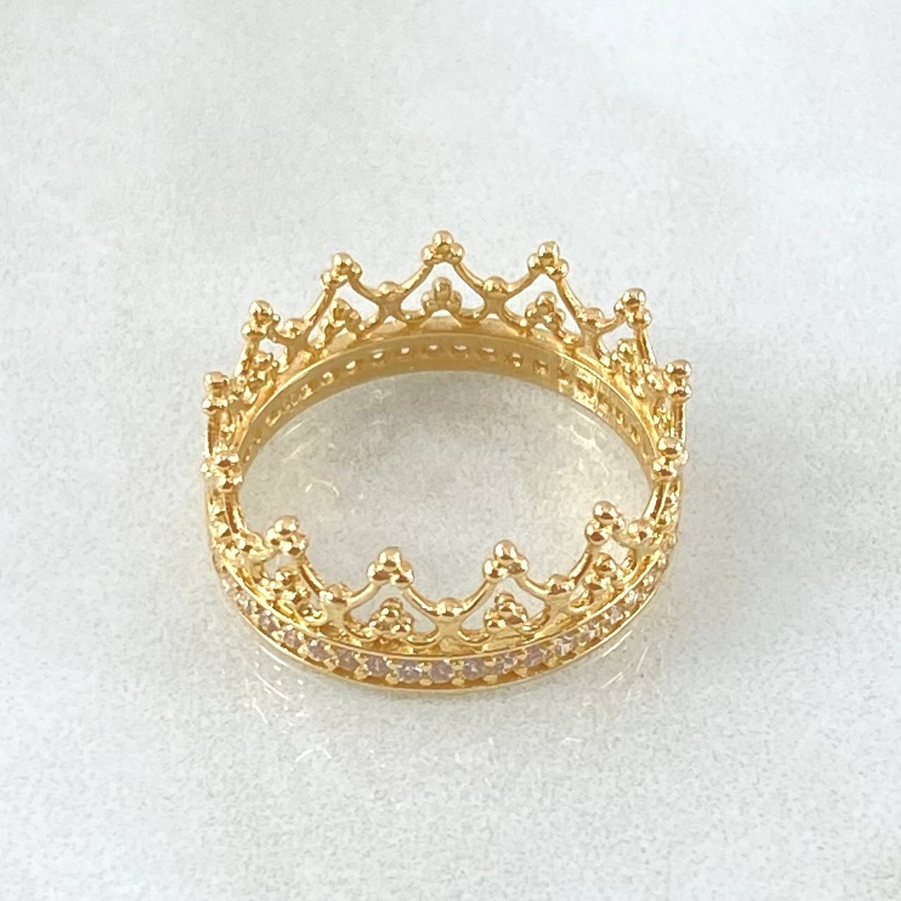 Latent Crown Ring 2.3gr / Size 5 / 18K Gold