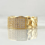 Dense Cuban Ring 5.05gr / Size 5 1/2 / 18K Gold