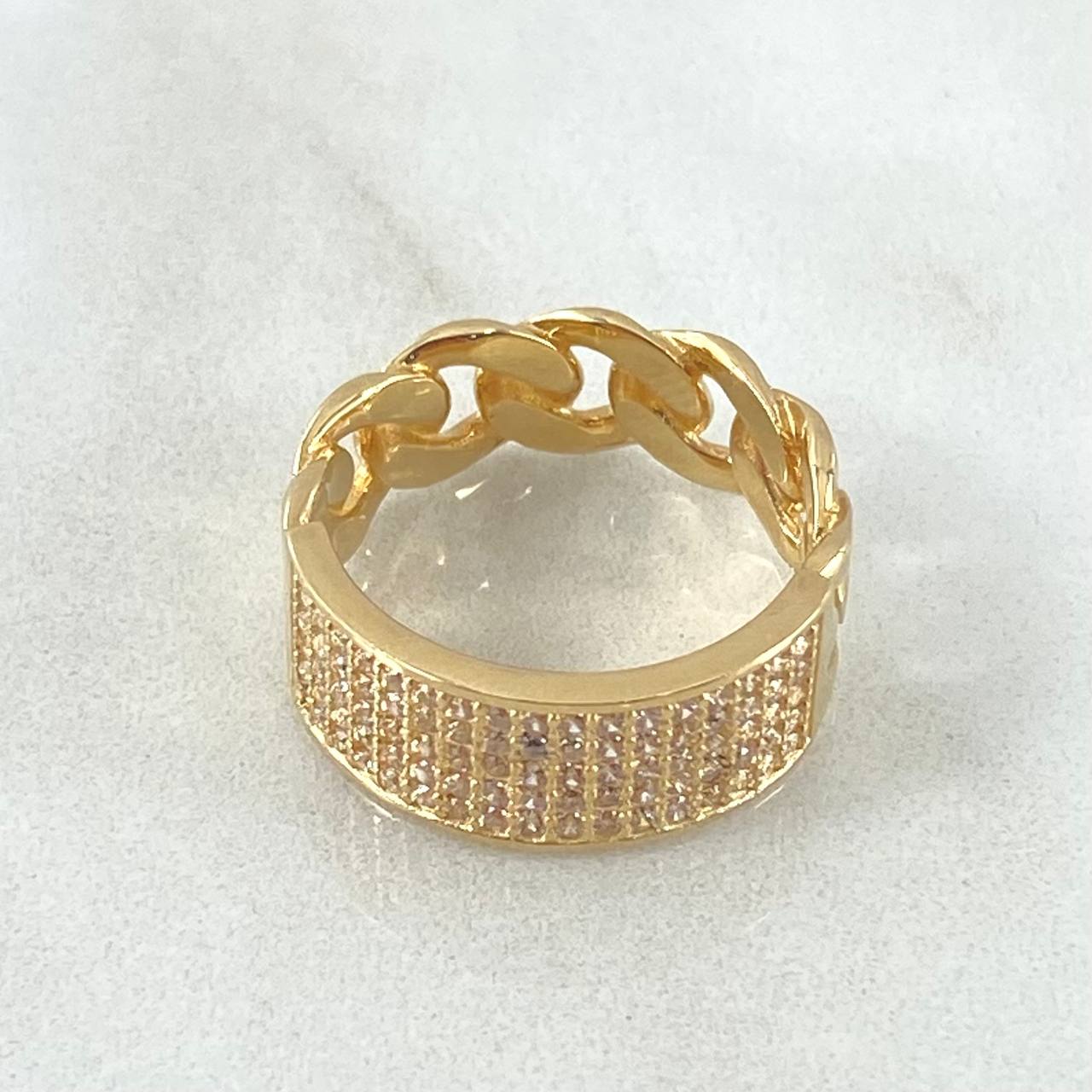 Dense Cuban Ring 5.05gr / Size 5 1/2 / 18K Gold