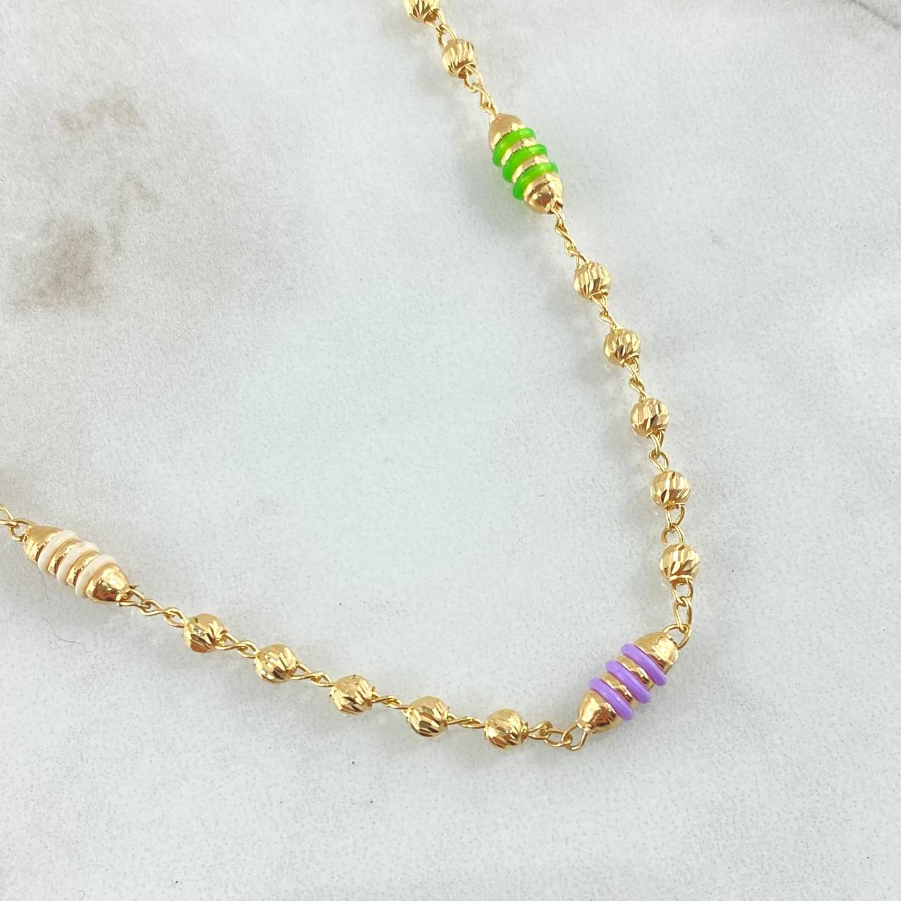 Rustic Military Type Chain 8.25gr / 50cm / 18K Gold *